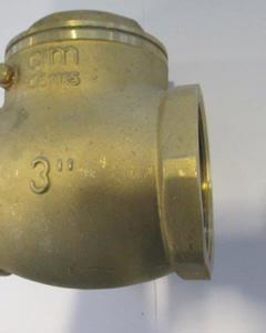 Flap Nonreturn Valve 3" Brass